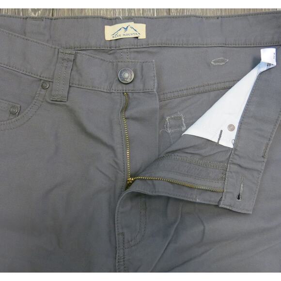 BLUE MOUNTAIN *NWT* Canvas Work Uniform Pants Size 38x30 Men's Relaxed Fit Gray - Picture 4 of 9